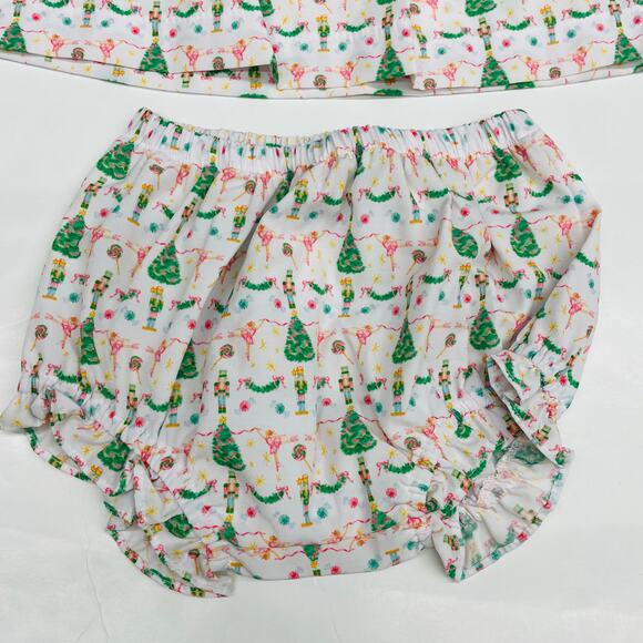NWT Six Honeybees 6M Sugarplum Dreams Ruffle Bloomer Set - Picture 4 of 6